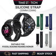 Silicone Strap For Fossil / Xiaomi / Huawei / Honor Watch Band Soft Silicone Strap Avant-garde High-tech Band 20mm/22mm