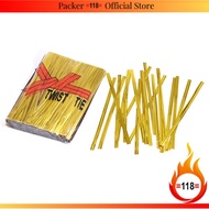TT6,8,10 &12cm Gold Wire Metallic Twist Tie For Food Packaging
