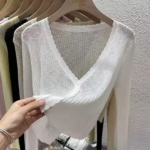 Pastel Crop Cardigan for Women Long Sleeve Button Front Lightweight Knitted Cardi Jacket Top Teen-gi