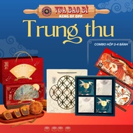 Moon cake box containing 2-4 cakes (50-250g) for giving and giving high-end gifts with many patterns