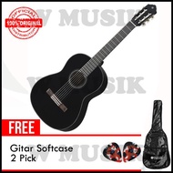 Yamaha Acoustic Guitar C 40 / C40 - Black + Softcase & 2 Picks