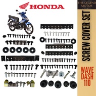 HONDA WAVE DASH 110 DASH110 BODY COVER SCREW SKRU SKREW CAVER SET COMPLETE FULL COVERSET 100% GOOD Q