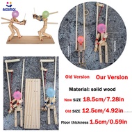 ASM ดับเบิลเกมการต่อสู้ลูกโป่งของเล่นฟันดาบไม้สำหรับ ASM-MY ของขวัญคริสต์มาสและปีใหม่