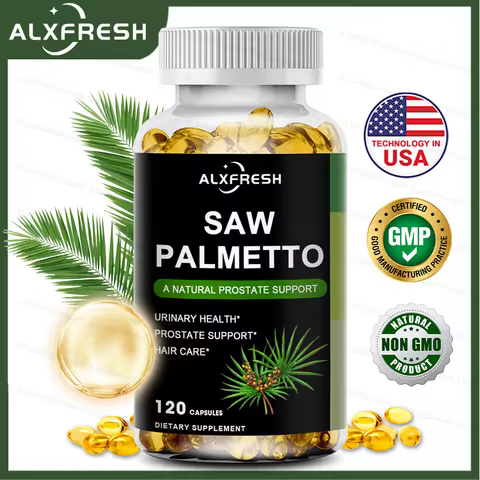Saw Palmetto Capsules High Potency for Prostate, Urinary Tract ,Bladder Hair Health Supplement