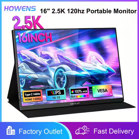 Fathzero 14/15.6/16Inch 1080P Mini Second Gaming Display Portable Monitor 120Hz External Screen for 