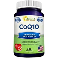 CoQ10 400mg - 200 Capsules - Co Q 10 Supplement - Coenzyme Q10 Pills - CQ10