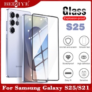 ฟิล์มกระจกนิรภัยเต็มจอ For Samsung Galaxy S25 S25 Ultra S25 Plus ฟิล์มเต็มจอ ฟิล์มกระจก Tempered Gla
