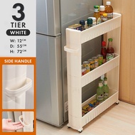 Finsso: Eco Multifunction 3/4/5 Tier Trolley Storage Racks / Shelves Home Kitchen Rack Book Shelving Toys / Rak Dapur