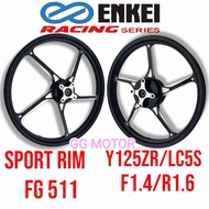 ENKEI FG511 CNC SPORT RIM Y125 / Y125Z / Y125ZR / LC135 5S MOTOR SPORT RIM SIAP BEARING DENGAN BUSH