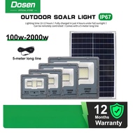 DOSEN  Lampu Solar Light Outdoor Lighting LED Solar Spotlight Waterproof IP67 Solar Street Light Sen