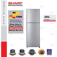 Sharp-(280L Gross Capacity) 2 Door Refrigerator / Fridge / Peti Sejuk 2 Pintu (SJ285MSS)