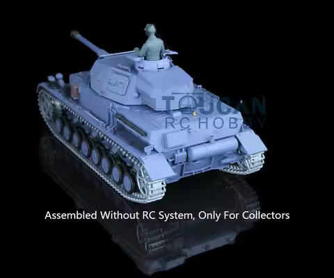 Upgraded 1/16 Scale Heng Long German IV F2 Model Static Metal Tank 3859 Gearbox W/O Electronic Fun T