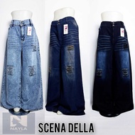 Scena DELLA Women's Oversize Jeans Fit BB 60-80 kg 9oz Denim Style