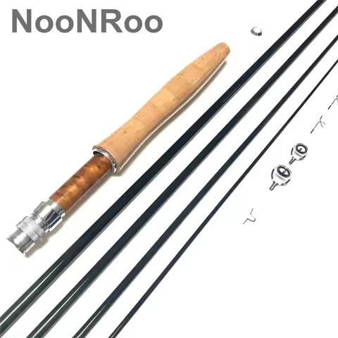 NooNRoo-Fly Fishing Rod Kit, DIY Cambo Kit, Fly Blank, A Grade Cork Grip, Fly Fishing Rod Combo, Ver