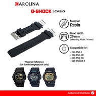 G-SHOCK GD-350 Strap / GD-350GB 29mm Black Resin 10437686
