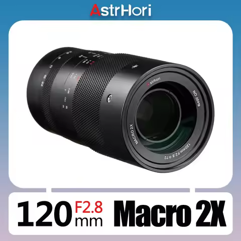 AstrHori 120mm F2.8 Macro 2X Full Frame Manual Focus Camera Lens for Still Life Photography Sony E N