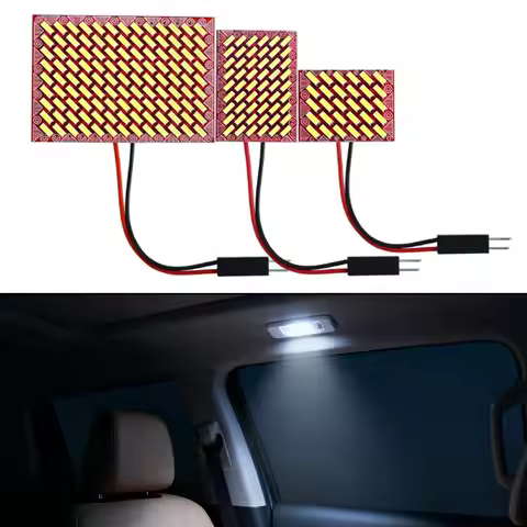 1Set 4014 30/54/117SMD LED Auto Panel Light Reading Dome Bulb Car Interior Roof Lamp T10 W5W C5W C10