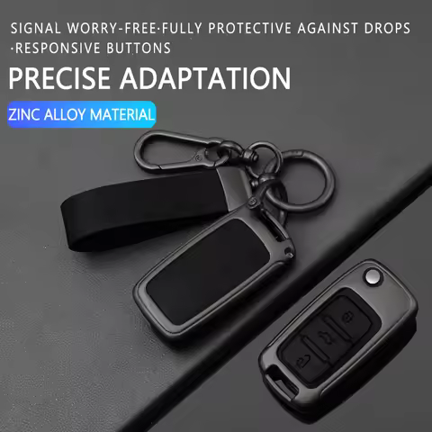 Alloy Car Key Case for VW Volkswagen Golf 7 Seat Arona Passat B8 Seat Leon MK4 Polo Tiguan Beetle Ca