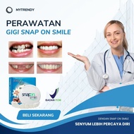 Snapon Smile Gigi Palsu Instan 1 Set Atas Bawah Untuk Ompong Venner