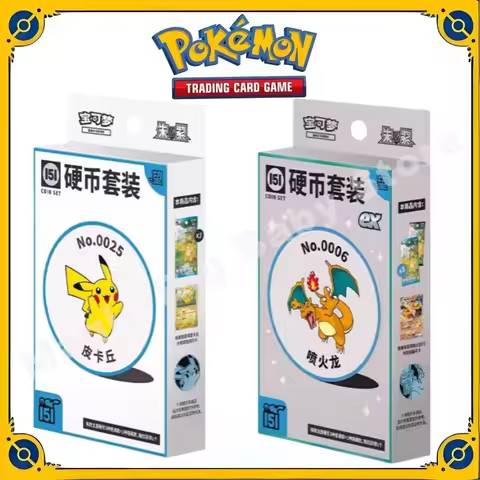 Original Genuine Pokemon Trading PTCG Cards Cartoon Collected 151 Coin Set See Collected 151 Coin Se