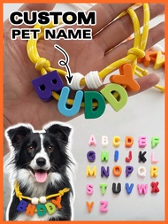 สร้อยคอชื่อสัตว์เลี้ยงอะคริลิกแบบกำหนดเอง - สีหวานเหมาะสำหรับสุนัขและแมวขนาดเล็ก กลาง และใหญ่, สร้อย