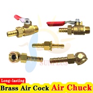 Brass Air Ball Valve 1/4 Tire Air Chuck Pneumatic Hose Coupler Compressor Fittings Brass AIR COUPLER