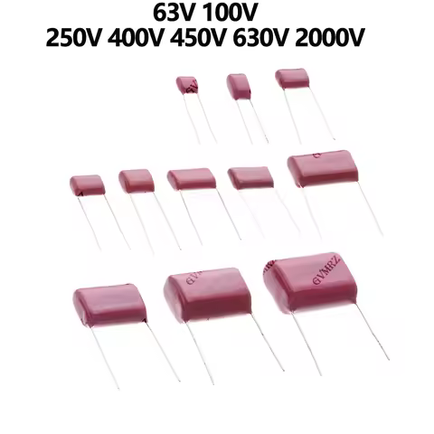 63V 100V 103J 104J 105J 475J 250V 400V 450V 630V 2000V CBB Polypropylene Film Capacitor 155J 223J 2