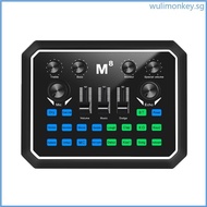 WU Professional  Mixer Sound Board Card Multi-Music Effect  Low Pitch Regulation DSP  Processor Chips