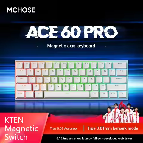 MCHOSE ACE60 68 Magnetic Switch Mechanical Keyboard Hot swappable RGB Custom Gaming Keyboard PC Gami