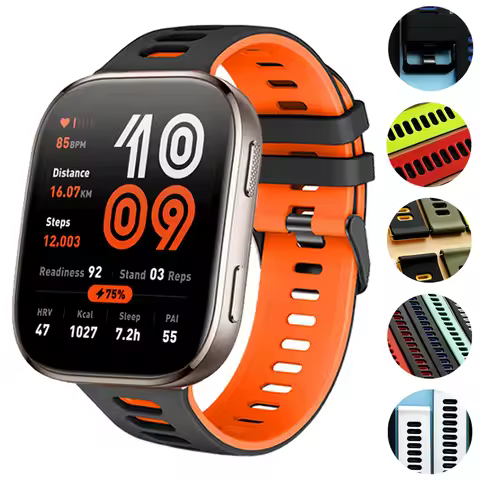 20/22mm Silicone Bracelet For AMAZFIT BIP 6 5 UNITY Zepp Z Sports Band GTR 4 3 3pro GTS 4 mini 3 Act