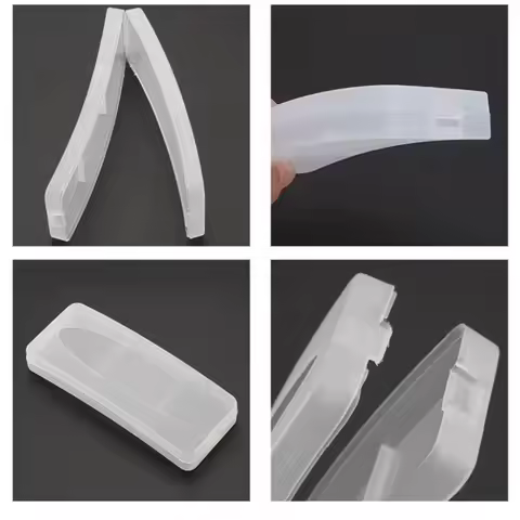 Portable Transparent Glasses Case Hard Plastic Frosted Glasses Storage Eyeglasses Case for Travel Da