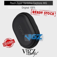 Original AKG Earphone Handsfree Zipper Pouch