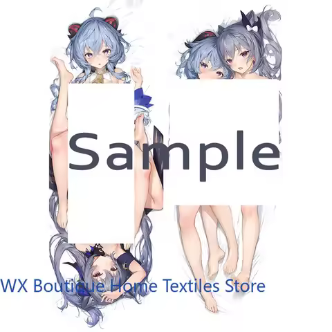 Genshin Impact Ganyu Keqing Dakimakura Case Anime Otaku Pillow Cushion Cover