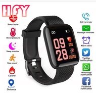 HFY 116 plus Smart Watch Heart Rate Blood Pressure Waterproof Smart BraceletBluetooth Headset Newly