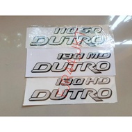 stiker sticker hino 300 tulisan dutro 110 sd, dutro 130 md, dutro 130