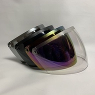 Cen Cen Glass - BXP Helmet Glass - BXP Nuvo Visor - Rainbow Glass - Silver - SMOKE - Clear