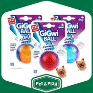 Gigwi Ball With Squeaker Solid All Sizes Dog Toy/