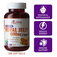 Nutri Botanics Royal Jelly 1000mg 6% 10-HDA – Immune Booster Enhance Energy Younger Looking Skin - 2