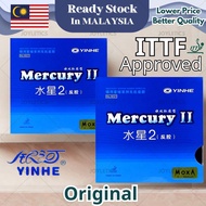 YINHE Mercury 2 Table Tennis Rubber ITTF Certified Inverted Ping Pong Bat Rubber Getah Ping Pong