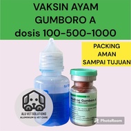 VAKSIN MEDIVAC GUMBORO A DOSIS 100 500 1000 EKOR + PELARUT - Vaksin Ayam Gumboro IBD Bebek