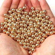 13 กรัม/แพ็ค 3-12 มม.DIY สไตล์วินเทจรอบลูกปัดอะคริลิคทอง,เงิน,Gunmetal, สีขาว K,Kc ชุบทองเสร็จสิ้นเห