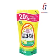 Mama Lemon Dishwashing Liquid Refill Natural Lemon 600ml