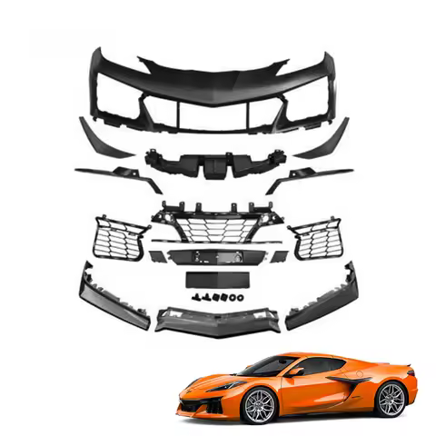 Z06 Conversion Kit Auto Parts Body Kit Wide Front Bumper Lip Car Bumper Body Kit For Corvette C8 Sti