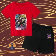 Spider-Man 2-Piece Set - Cotton T-Shirt & Shorts - Boys' Summer Playwear