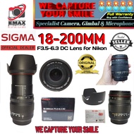 SIGMA 18-200MM f3.5-6.3 DC Lens for Nikon Camera Lensa Sigma 18 200 mm Kamera DSLR Nikon New