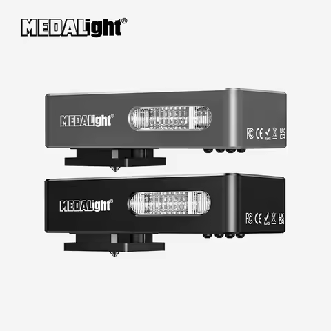Medalight F20 Mini Camera Flashlight Speedlite Rechargeable for Ricoh GR4/GR3/GR3X for Fuji/Sony/Nik