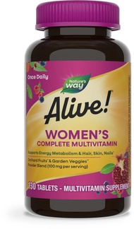 Alive! Daily Complete Multivitamin for Women, Supports Energy Metabolism, Hair, Skin & Nails*, B-Vit