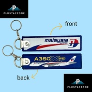 Keychain Woven flight mas airlines aksessori