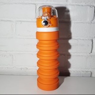 可折疊矽膠防漏水瓶 (橙色) gfyckp Foldable Silicone Anti Leakage Water Bottle (Orange Color) 折疊壺 飲水瓶 戶外水壺 便攜水壺 露