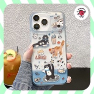 Cat Love printing anticrack case oppo realme A78 a38 a18 7 a78 a58 4g reno 10 5g a17k 6 pro 8 4g a57